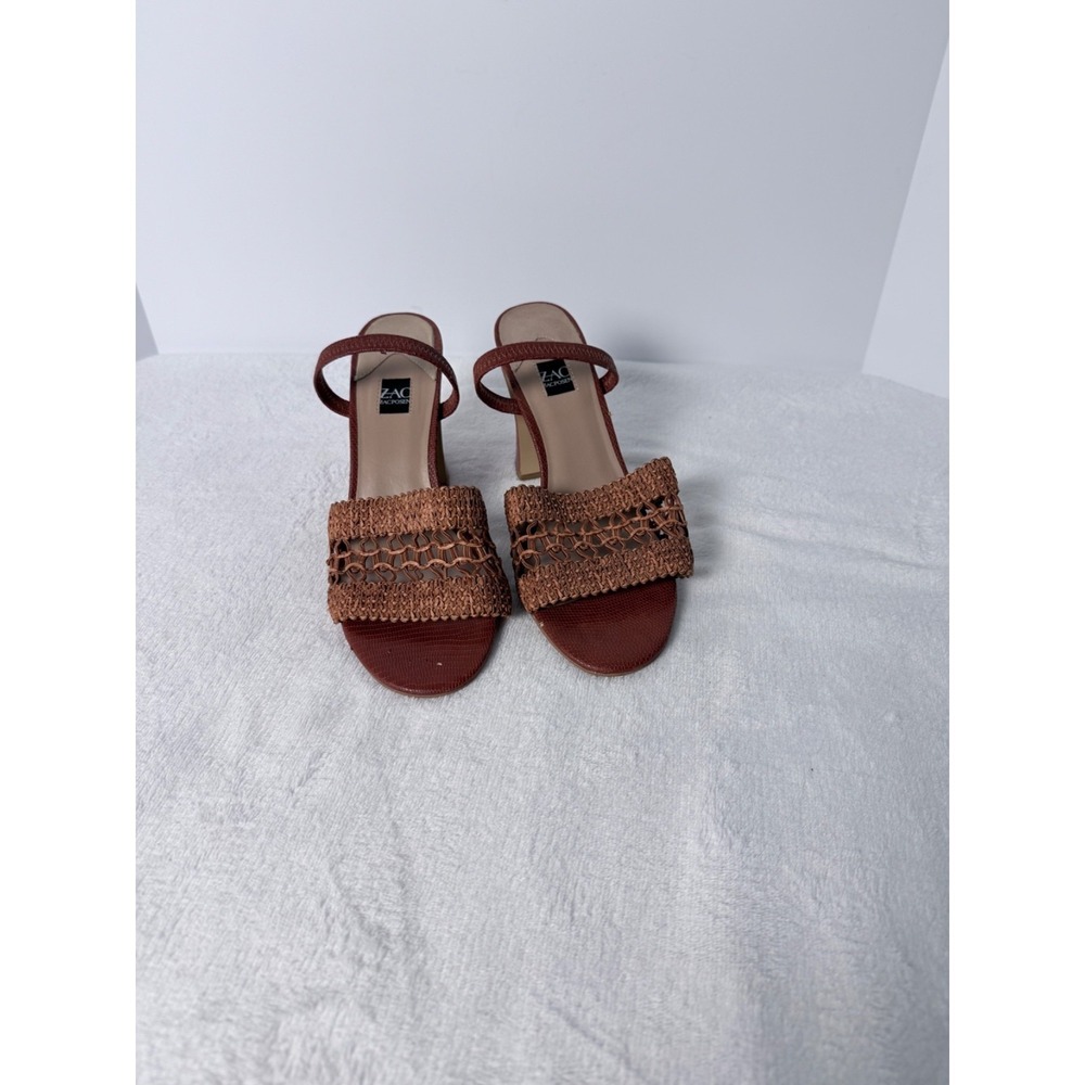 ZAC Zac Posen Women's Heeled Block Sandals Black Size 6.5